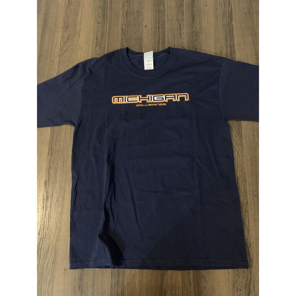 Vintage Michigan Wolverines Gildan Ultra Cotton Shirt L